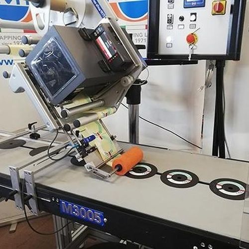 Принтер-аппликатор этикеток абразивный - M3005A - PMR System Group - для наклеивания на боковую часть / для мешков / для промышленного применения