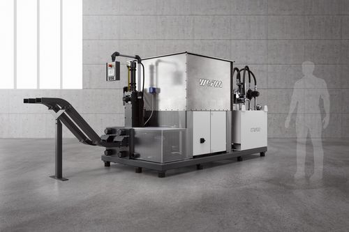 Брикетирующий пресс с металлической стружкой - TH 1500 - WEIMA Maschinenbau GmbH - шлифовальная стружка / для древесной стружки / для прямоугольных брикетов