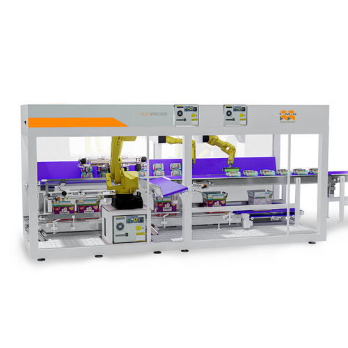 Роботизированный станок для укладывания в ящики - FLEX - TMG Impianti S.p.a. - вертикальный / полностью автоматический / для сельского хозяйства и пищевой промышленности