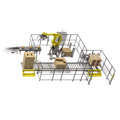 Штабелер для шпуль - FLEXROBOT - TMG Impianti S.p.a. - роботизированный / для лотков / для картона
