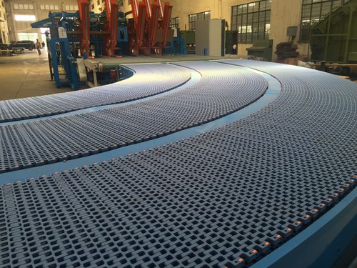 Конвейер с гофрированной лентой - Huanan Xinhai (Shenzhen) Technology Co.,Ltd. - изогнутый / транспортный / модульный