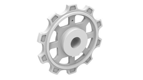 Шестерня с прямозубым зацеплением - HS-2600-o/2600 TAB-O series - Huanan Xinhai (Shenzhen) Technology Co.,Ltd. - со ступичным узлом / для конвейерной цепи