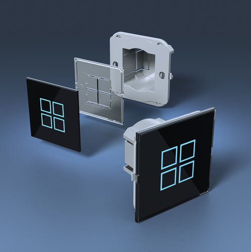 Корпус для крепления на перегородках - iGlass series - Italtronic - компактный / прямоугольный / для электронного оборудования
