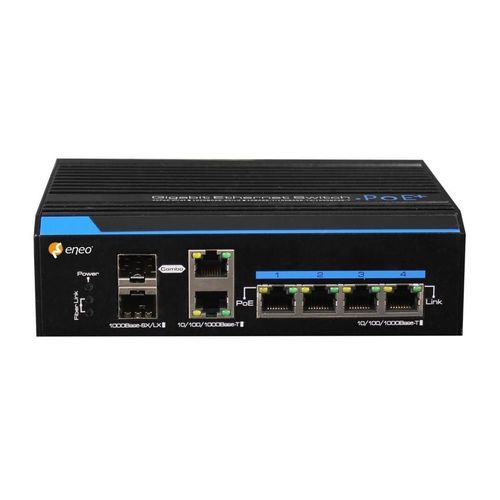 Коммутатор Ethernet гигабит - IAM-5SE1004MUC - eneo - неуправляемый / 4 порта / на DIN-рейке