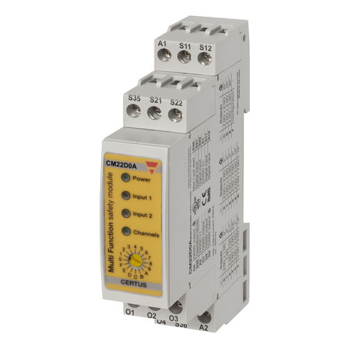 Безопасный монитор SIL - CM22D0A - CARLO GAVAZZI - на DIN-рейке