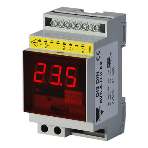 Индикатор переменного тока - DI3DINAV1AA0XX - CARLO GAVAZZI - цифровой / на DIN-рейке / компактный