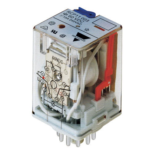 Электромеханическое реле AC - RCP11003110VDC - CARLO GAVAZZI - 3NO/NF / компактное / вставное