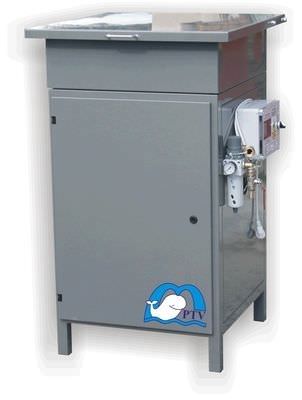 Резервуар для стокирования - 800 x 800 x 1 200 mm | - PTV spol. sr.o. - абразивный / для резального станка струей воды / металлический