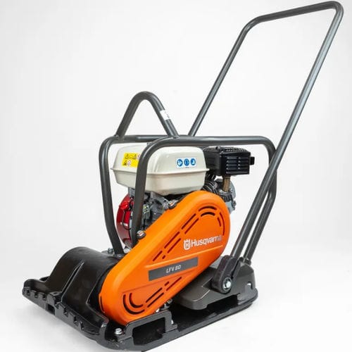 Нереверсивная вибрирующая пластинка - LFV 80 - Husqvarna - с бензиновым двигателем / компактирование