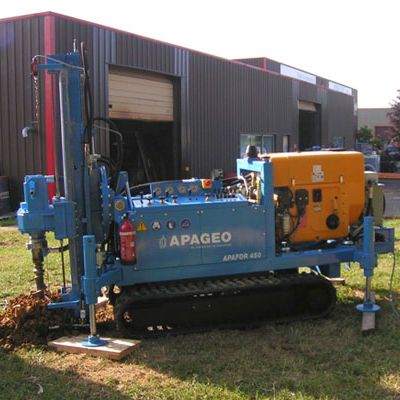 Буровая установка для каротажа - APAFOR® 450MP - APAGEO - для микросвай / гусеничная / поворотная