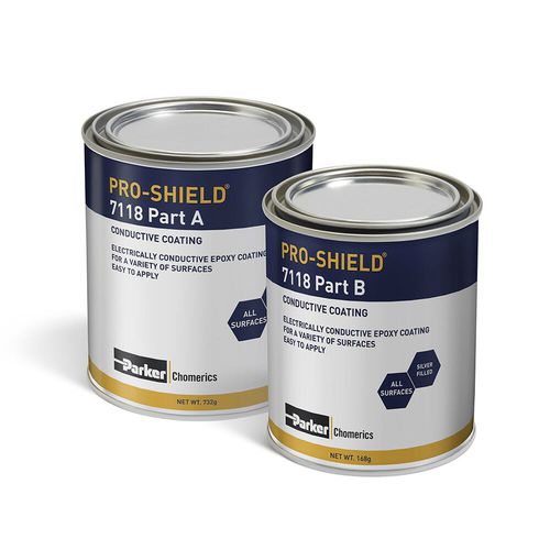 Краска проводник - PRO-SHIELD® 7118 - Parker Chomerics Division - с защитными материалами от ЭМИ / двухкомпонентная / эпоксидная