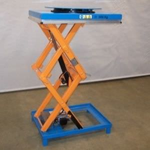 Ножничный подъемный стол - HT-T-H-005-2021-90 - ADE-WERK - гидравлический / стационарный / с вращающимся столом