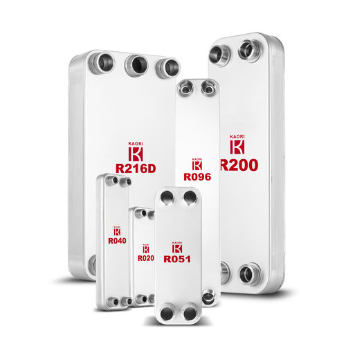 Теплообменник высокого качества - R series - Kaori Heat Treatment Co., Ltd. - с припаянными пластинами / жидкость/жидкость / жидкость/газ