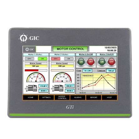 HMI с сенсорным экраном - HM110B-N000 - General Industrial Controls (P) Ltd. - встраиваемый / TFT LCD / USB
