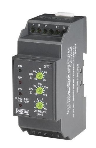 Защитное реле скачков напряжений - SM 500 - General Industrial Controls (P) Ltd. - недонапряжение / отсутствие фазы / перекос фаз