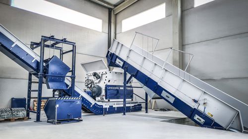 Первичный измельчитель - Micromat - Lindner Recyclingtech GmbH - с 1 валом / для твердых и сыпучих отходов / для пластмассовых отходов