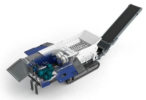 Подвижный измельчитель - Urraco 4000 series - Lindner Recyclingtech GmbH - двухвальный / для отходов / для дерева
