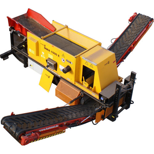 Сепаратор для отходов - MWA 1000 E - HAMMEL Recyclingtechnik GmbH - с барабаном