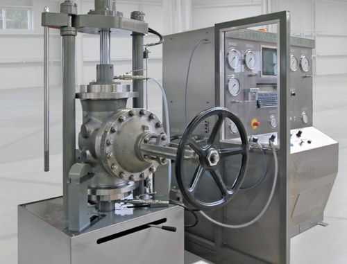 Вертикальный испытательный стенд - VCB30-S - Ventil Test Equipment BV - давление / управляемый с помощью ПК / для запорного клапана