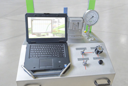 Испытательный стенд давление - VC10-CC - Ventil Test Equipment BV - управляемый с помощью ПК / для предохранительного клапана / компактный
