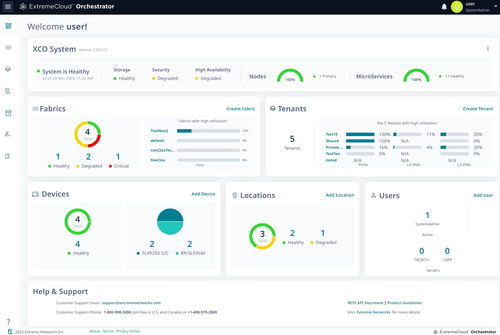 Программное обеспечение для контроля - ExtremeCloud Orchestrator - Extreme Networks - для управления / для управления / конфигурация