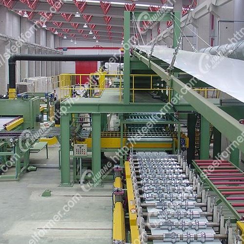Производственная линия сэндвич-панели - IKMW-RF-4R - IL KWANG METAL FORMING Company - сэндвич-панель с наполнителем EPS/из минеральной ваты / непрерывного действия