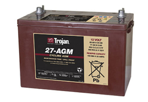 Аккумулятор AGM - 27-AGM - Trojan Battery Company - для блока / 12 В / глубокого разряда