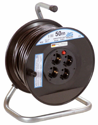 Наматывающее устройство для кабелей - H05VV-F 3G1,5 - as - Schwabe GmbH - ручное / передвижное
