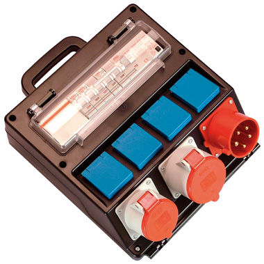 Оборудованный распределительный шкаф - 16 - 32 A, max. 440 V - as - Schwabe GmbH - настенный / из пластика / для распределения электроэнергии