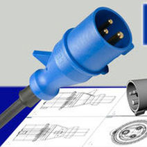 Разъем IP44 - M220.6 - Müller Plastik GmbH - брызгозащищенный / 3 полюса / CEE