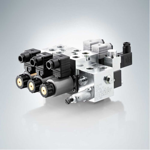 Гидравлический распределитель с выдвижным ящиком - SWS  - HAWE Hydraulik SE - управление от соленоида / компактный / пропорциональный