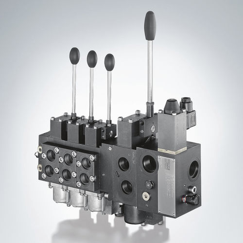 Гидравлический распределитель с выдвижным ящиком - PS series - HAWE Hydraulik SE - с ручным приводом / электрогидравлический / пропорциональный