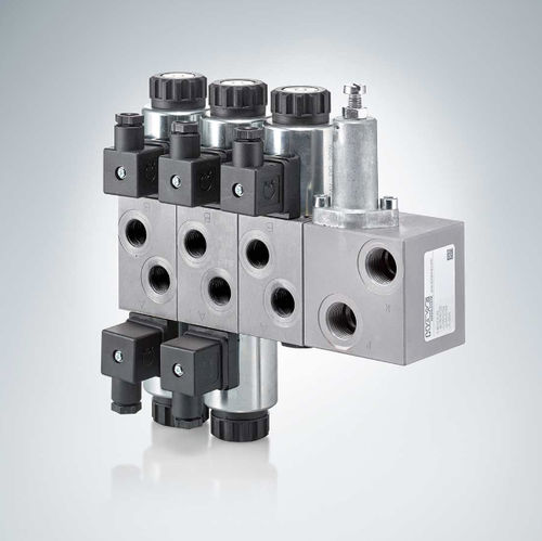 Гидравлический распределитель с выдвижным ящиком - CWS series - HAWE Hydraulik SE - с контролируемым приводом / компактный / из алюминия