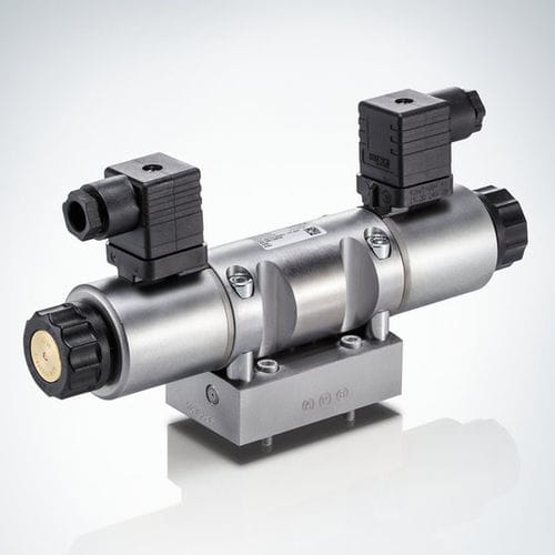 Гидравлический распределитель с заслонкой - ROLV - HAWE Hydraulik SE - электрогидравлический / 4/3 канала / 4/2
