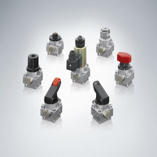 Гидравлический распределитель с заслонкой - G - HAWE Hydraulik SE - с рычагом / с механическим управлением / 4/3 канала