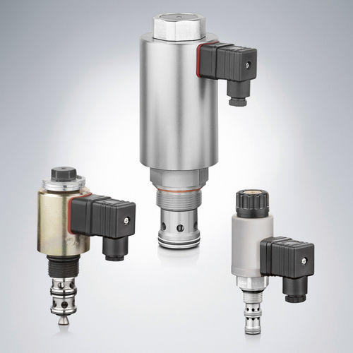 Гидравлический распределитель с заслонкой - BVE series - HAWE Hydraulik SE - управление от соленоида / 2/2 канала / 3/2 каналов