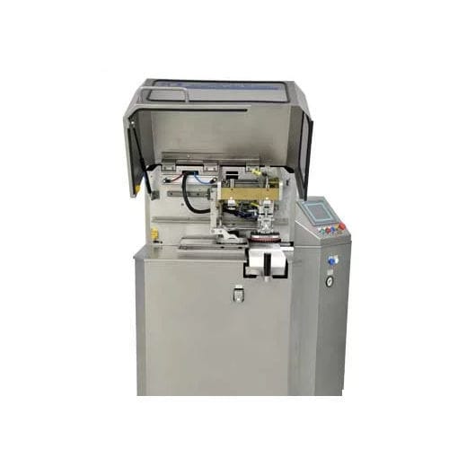 Машина для тампопечати с закрытым красочным аппаратом - AGATE LABO - PRINTING INTERNATIONAL - с ручным приводом / для фармацевтической промышленности