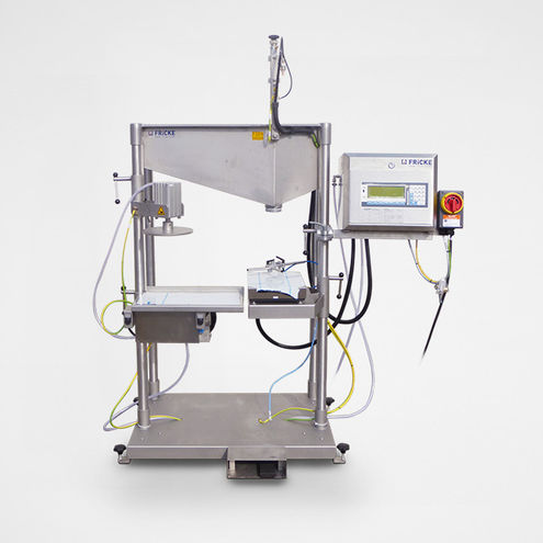 Полуавтоматическая наполнительная машина - EFS 60 - FRICKE Abfülltechnik GmbH & Co. KG - коробов / шпуля / канистра