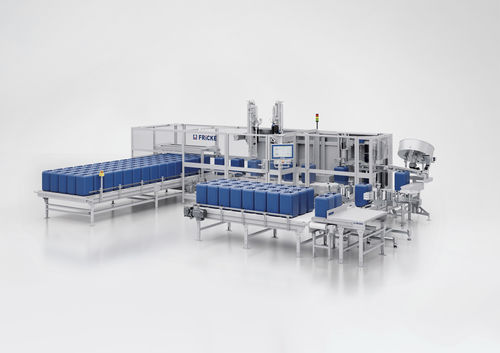 Полностью автоматическая наполнительная машина - AFS 22 - FRICKE Abfülltechnik GmbH & Co. KG - коробов / канистра / для фитосанитарных изделий