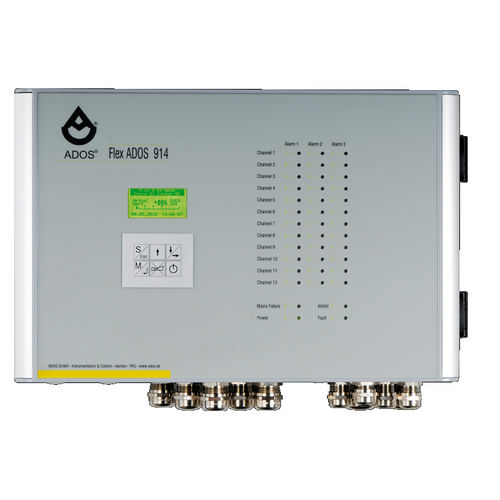 Станция обнаружения газа ЖК-дисплей - FlexADOS 914 MED - ADOS GmbH, Mess- und Regeltechnik - многоканальная