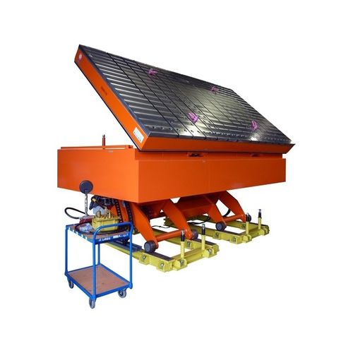 Ножничный подъемный стол - 11.08570, 11.21523	 - Büter Hebetechnik GmbH - гидравлический / стационарный / откидной