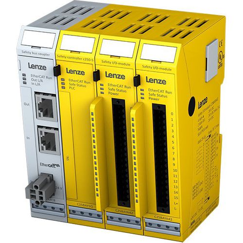 Модуль входа/выхода для безопасности - c250-S - Lenze SE - аналоговый / EtherCAT / 32 цифровых входа