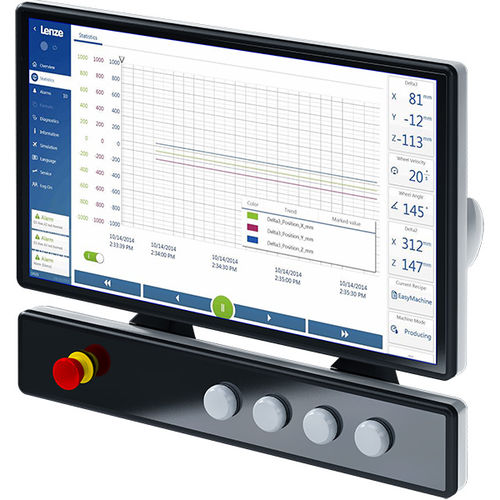 Монитор LCD - v200-P - Lenze SE - с мультисенсорным экраном / с емкостным сенсорным экраном / промышленный