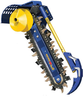 Цепной шпонострогальный станок - XHD series - Auger Torque Europe Ltd. - для погрузчика / для компактного погрузчика / для гидравлического экскаватора