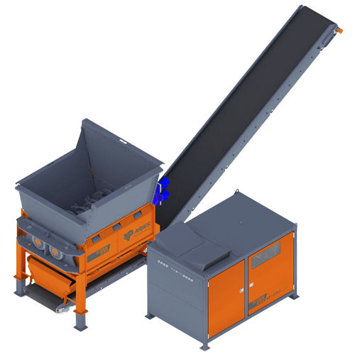 Первичный измельчитель - TITAN 950 e-pu / d-pu - ARJES - Recycling Innovation - с 2 валами / для дерева / бумага