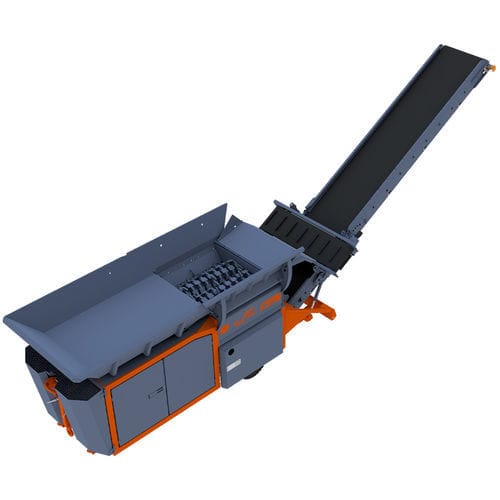 Первичный измельчитель - EuRec S-750 - ARJES - Recycling Innovation - двухвальный / для дерева / бумага