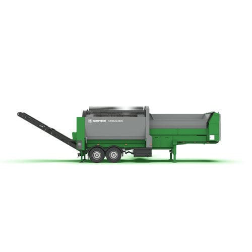 Грубое сито для биологической переработки отходов - Cribus 2800 - Komptech - мобильное / с барабаном / для сыпучих материалов
