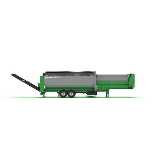 Грубое сито для биологической переработки отходов - Cribus 3800 - Komptech - мобильное / с барабаном / для сыпучих материалов