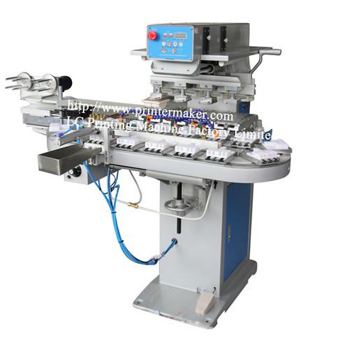 Машина для тампопечати с закрытым красочным аппаратом - S4-250TAC - LC Printing Machine Factory Limited - 4-цветная / для игрушечной промышленности / для электронной промышленности