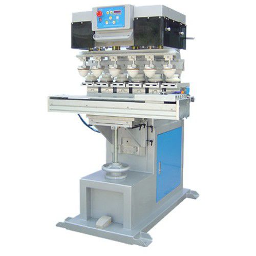 Машина для тампопечати с закрытым красочным аппаратом - M6-250T - LC Printing Machine Factory Limited - 6-цветная / для игрушечной промышленности / для электронной промышленности